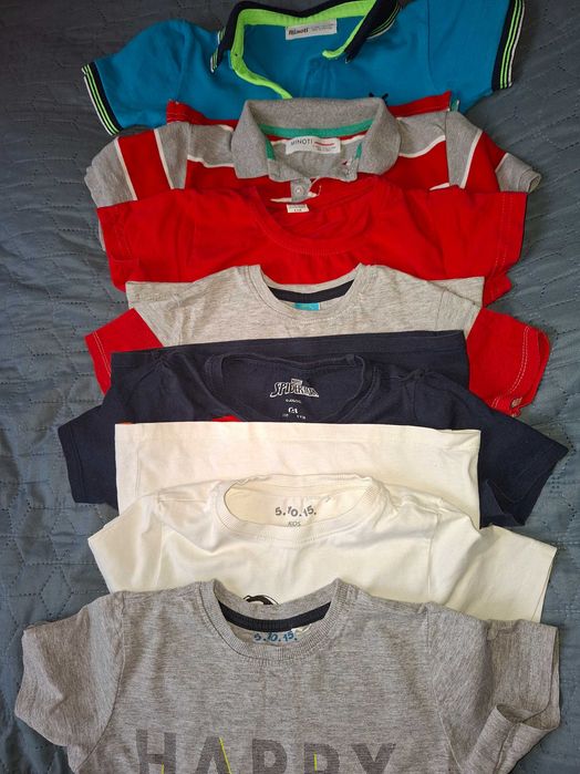 Zestaw t-shirt ów dla chłopca 7szt rozmiar 110 cm