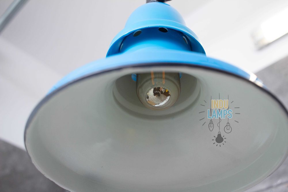 Lampa emaliowana LOFT przemysłowa fabryczna