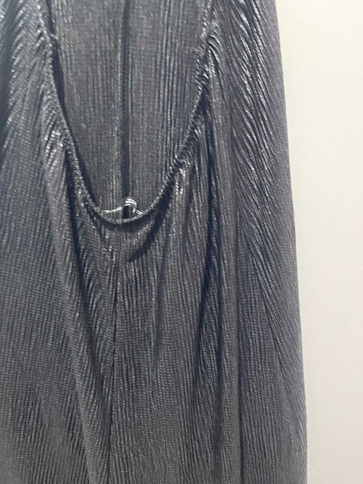 Macacão Plissado Zara Black Halter Neck Jumpsuit M