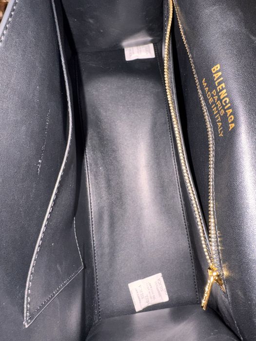 Сумка у стилі Balenciaga • натуральна шкіра • чорна • 32 см