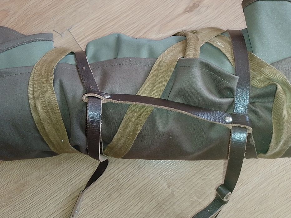 Кожаная портупея (ремень) для хранения и переноски плащ палатки новое
