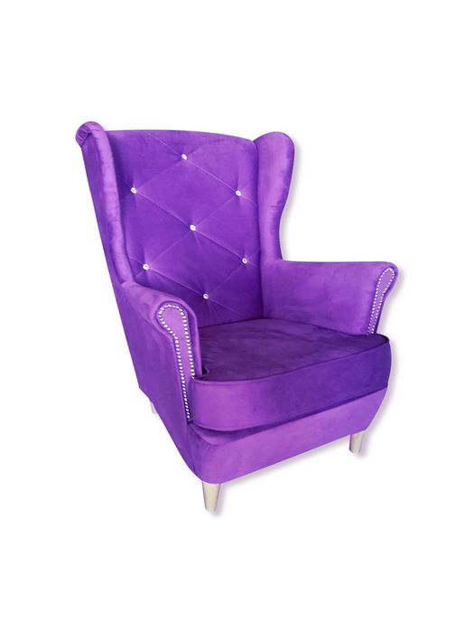 Fotel Carmen 1 Kryształ Glamour różne kolory Sofa Zestawy cały kraj