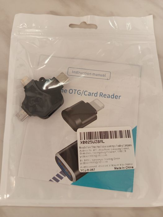 Czytnik Kart 4w1 OTG | USB-C, Lightning, Micro USB | iPhone/Android