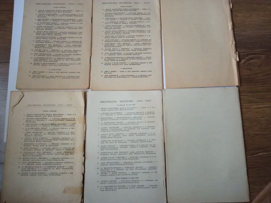 Biblioteka teatrzyku kukiełkowego Tyci-Tyci 1963- 1972