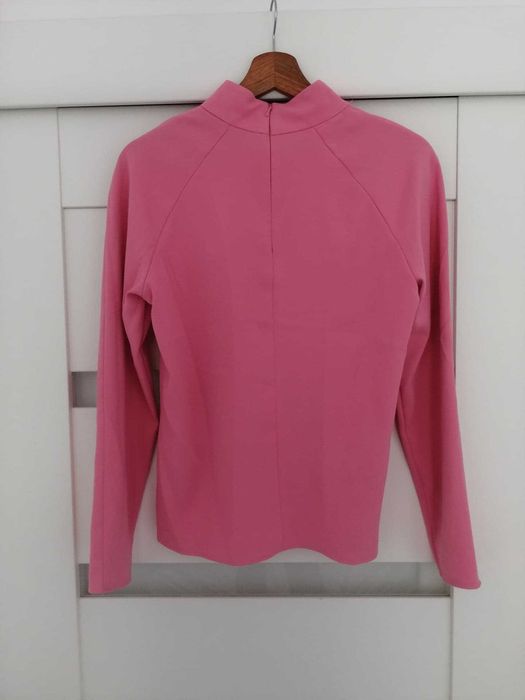 Bluzka damska długi rękaw Next Stójka róż rozmiar M/10/38