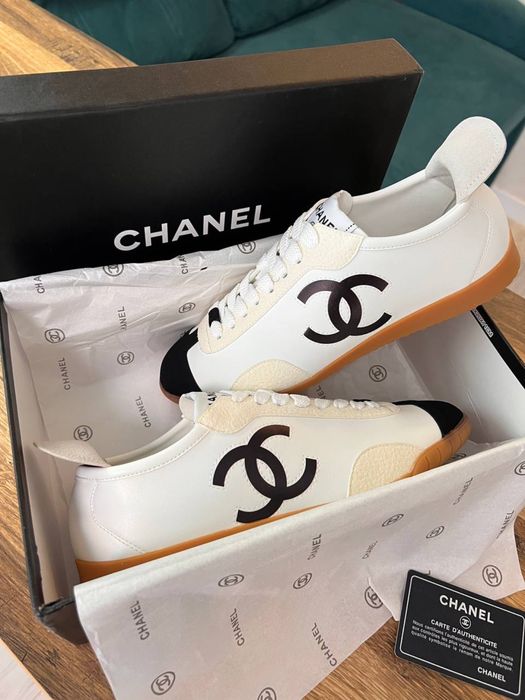 Кеди Шанель Chanel кросівки 36-40 шкіряні