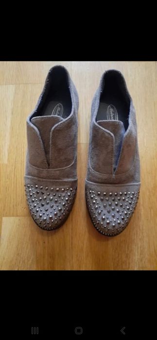 Mojasyny zamszowe z dżetami