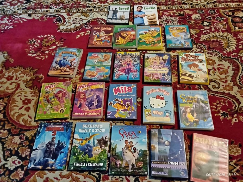 Płyty dVD bajki filmy