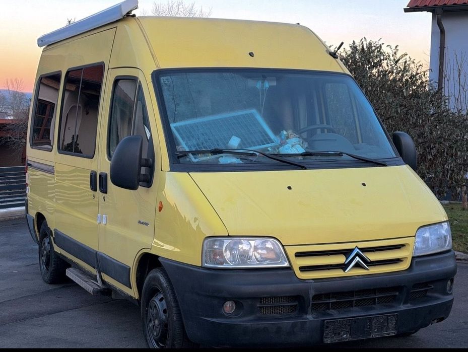 Citroën Jumper  2004r 2.2HDI kamper klima webasto solar zlew łóżko 113TKM z Niemiec