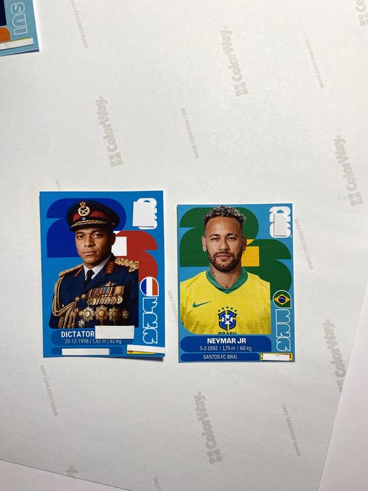 dictator & neymar zestaw 2 naklejek