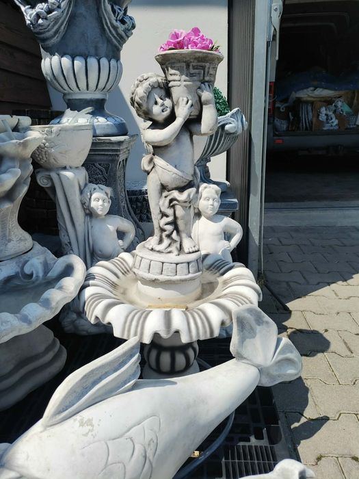 Betonowa fontanna ogrodowa tarasowa kaskadowa 97cm