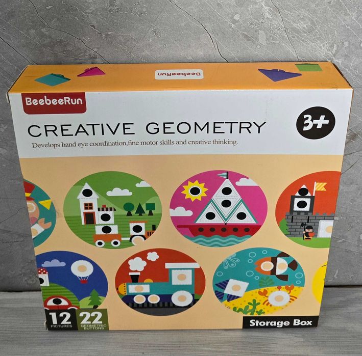 BeebeeRun Karty kreatywne geometryczne
