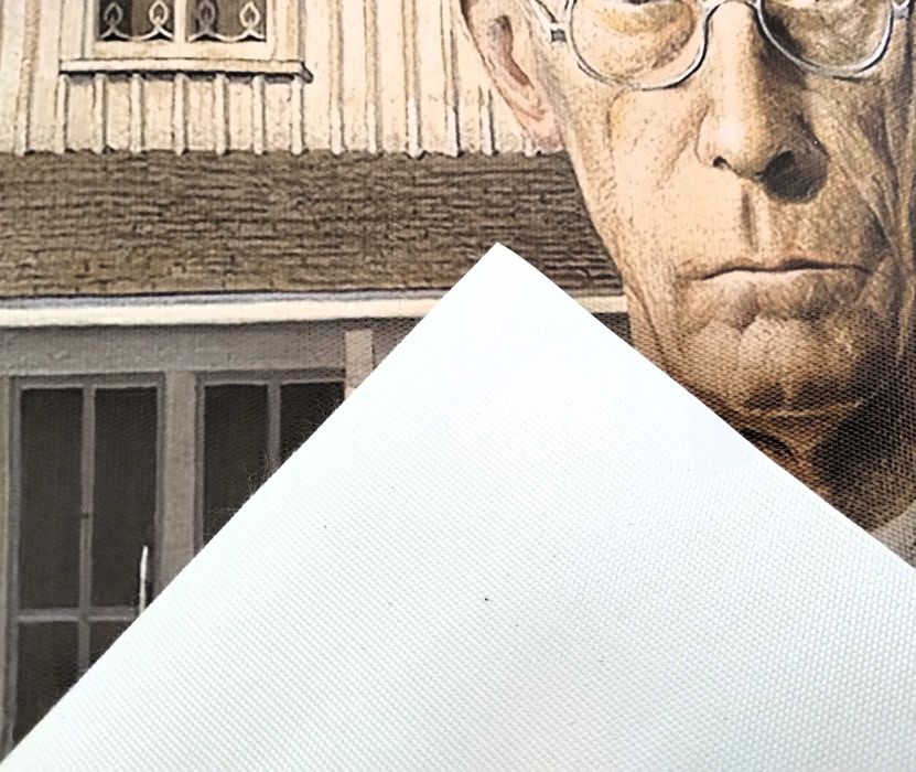 Tela Grande 45 X 30cm Grant Wood - American Gothic, 1930