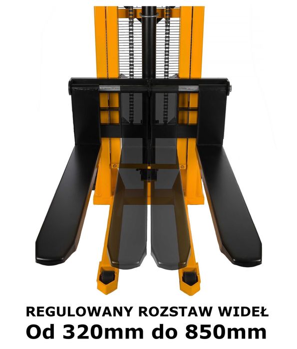 Paleciak 1t Wózek paletowy MASZTOWY SZTAPLARKA WIDLAK 200cm 1000kg