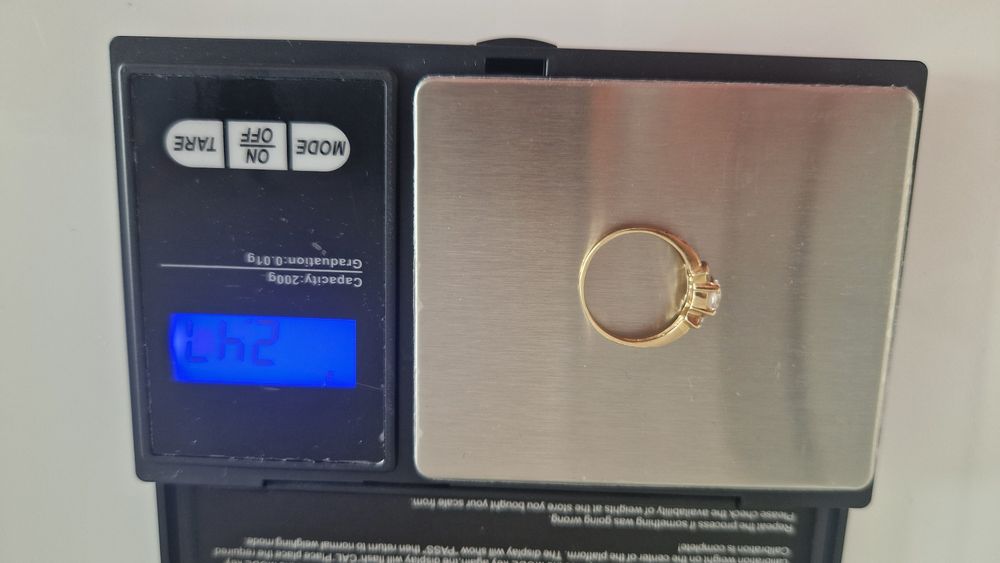 Pierścionek złoty 585 rozmiar 12