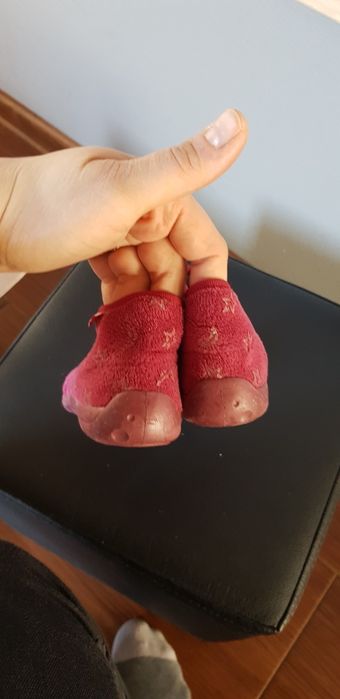 Kapcie na zamek różowe gwiazdki super fit 23