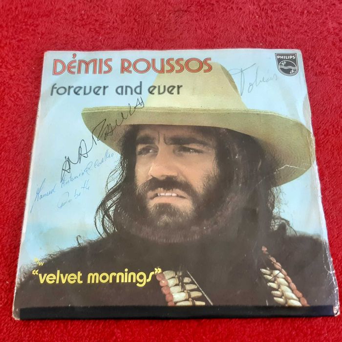 Disco Vinil Single Démis Roussos - Forever and Ever / Velvet Mornings