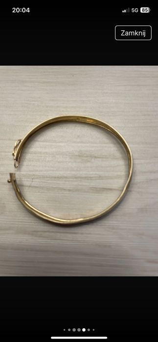 Złota bransoletka