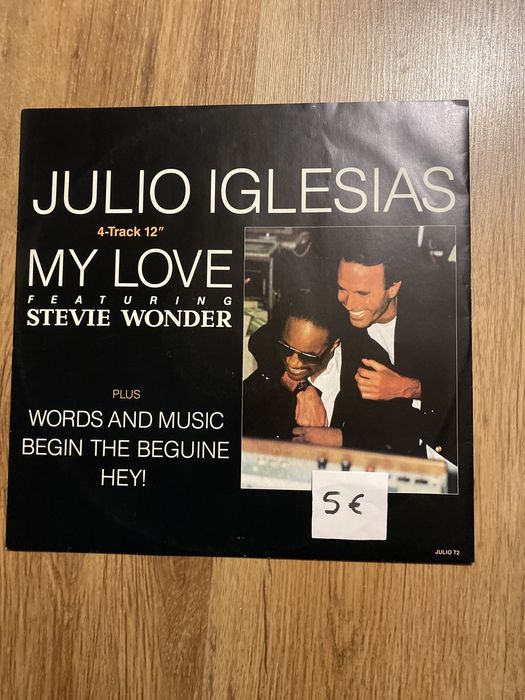 Vinil Julio Iglesias my love fearuring with steve wonder