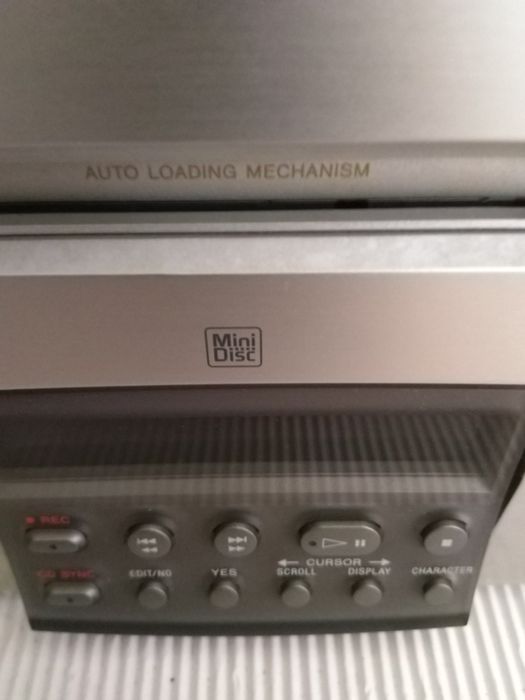Aparelhagem de som sony mini disc