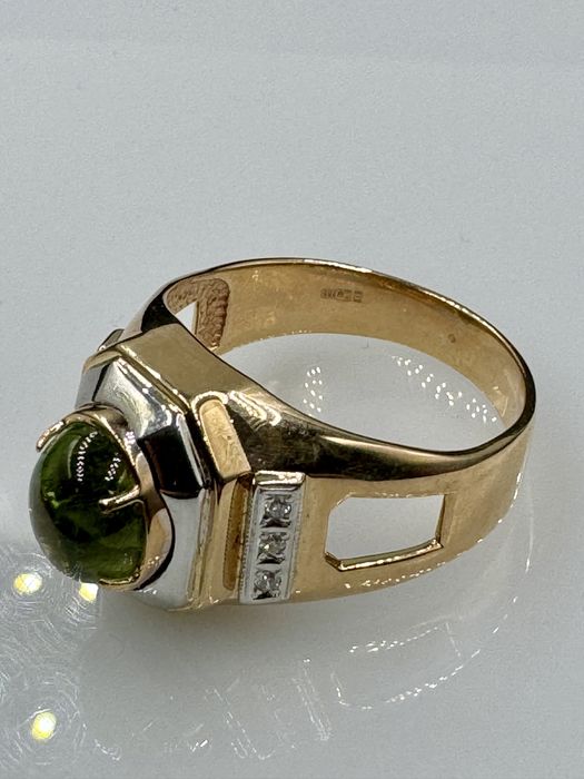Перстень мужской с турмалином