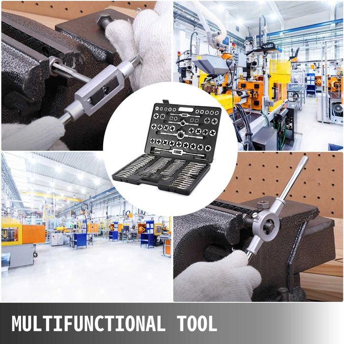 F141 VEVOR KI 110 PCS M2-M18 chave métrica rosqueamento manual