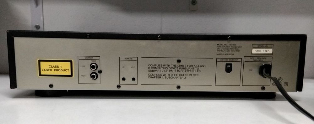 HARMAN KARDON leitor de cd HD7450
