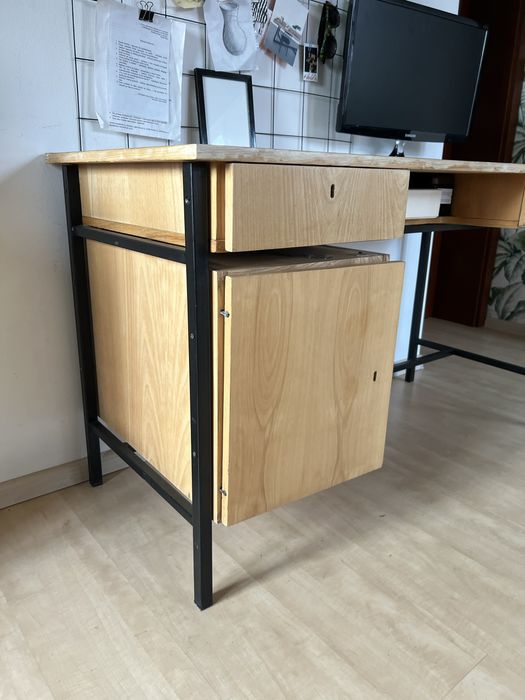 Biurko vintage PRL solidne