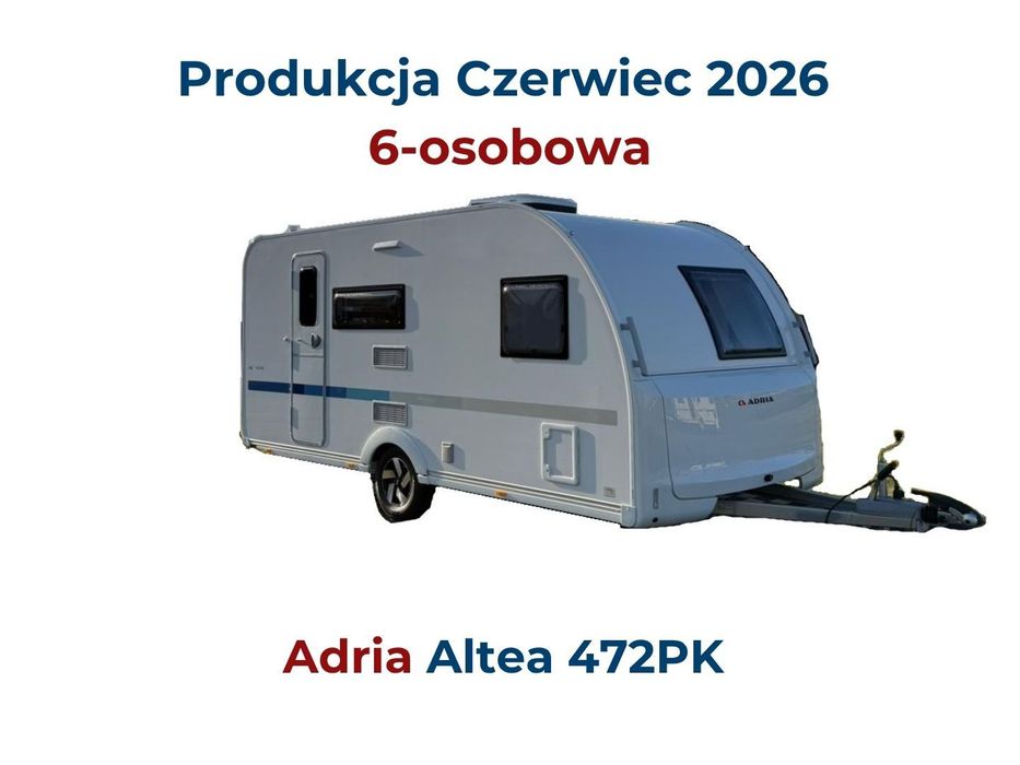 Adria Altea 472PK - Nowa, FV23%, DMC 1300kg, Łóżka Piętrowe  Adria Altea 472PK - Nowa, FV23%, DMC 1700kg, Łóżka Piętrowe