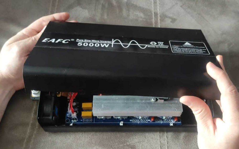 Инвертор EAFC с чистой синусоидой.  Мощность 5 Квт. 12 V => 220 V