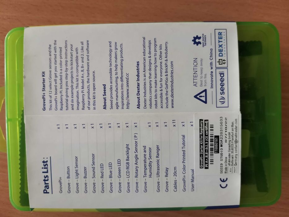 Zestaw GrovePi+ Starter Kit Dla Raspberry Pi A+ B B+