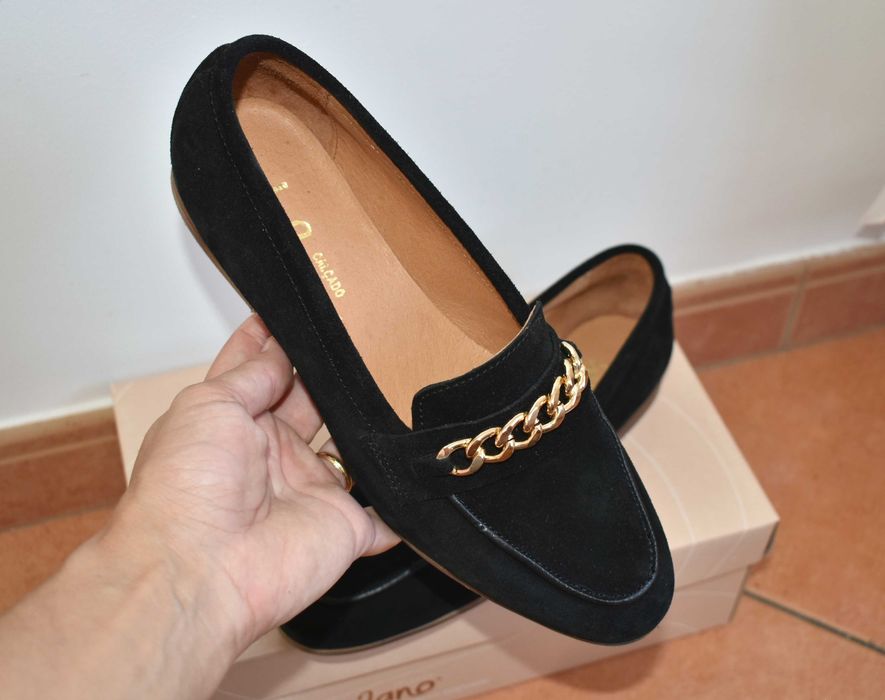 Sapatos em pele - senhora - marca Milano - NOVOS - Nº38