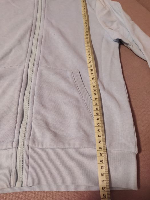 Bluza rozpinana 146 dziewczęca niebieska/błękitna