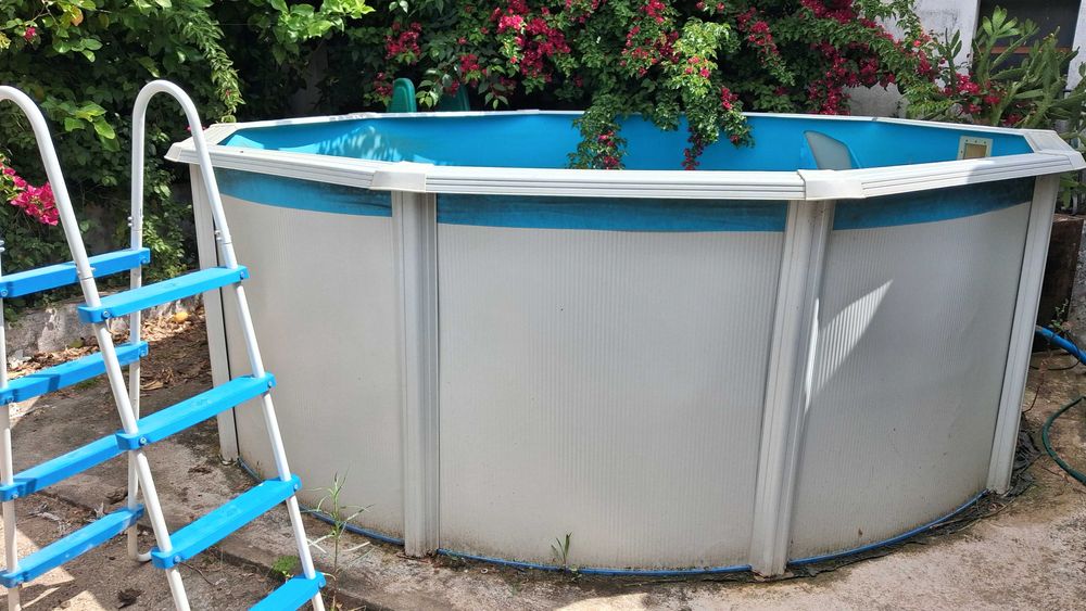 Piscina 3,6mx1,6m chapa metálica