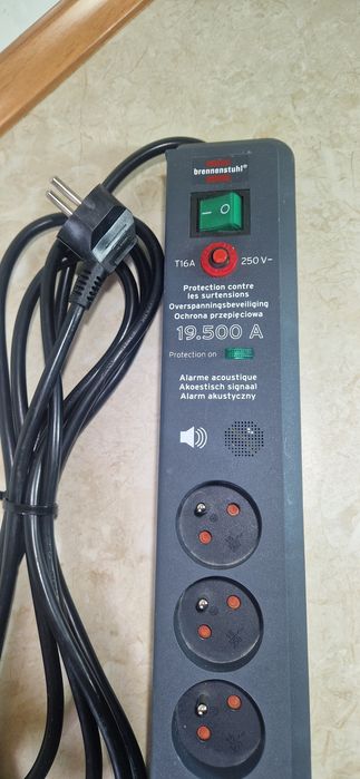 Listwa BRENNENSTUHL Secure-Tec 3 m Czarny