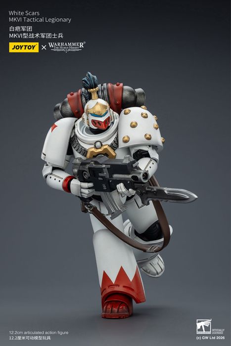 Фігурка warhammer40k JoyToy White Scars MKVI Tactical Legionary 1/18