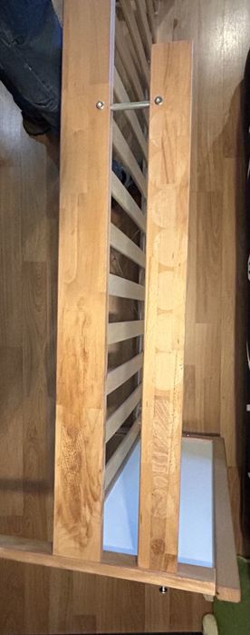 Estrutura cama c/estrado 70x160 cm SNIGLAR e colchão espuma