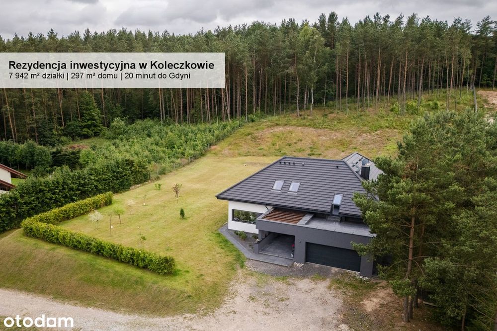 Rezydencja inwestycyjna - 7 942 m² działki | 20 minut do Gdyni