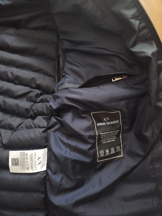 Nowa kurtka jesienno zimowa M Emporio Armani exchange granat