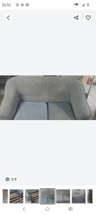 Sofá cama de dois lugares