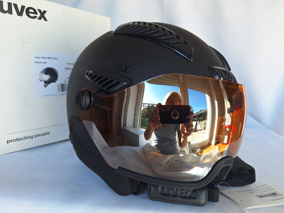 Kask narciarski Uvex HLMT 600 Visor Black Mat M 55-57cm