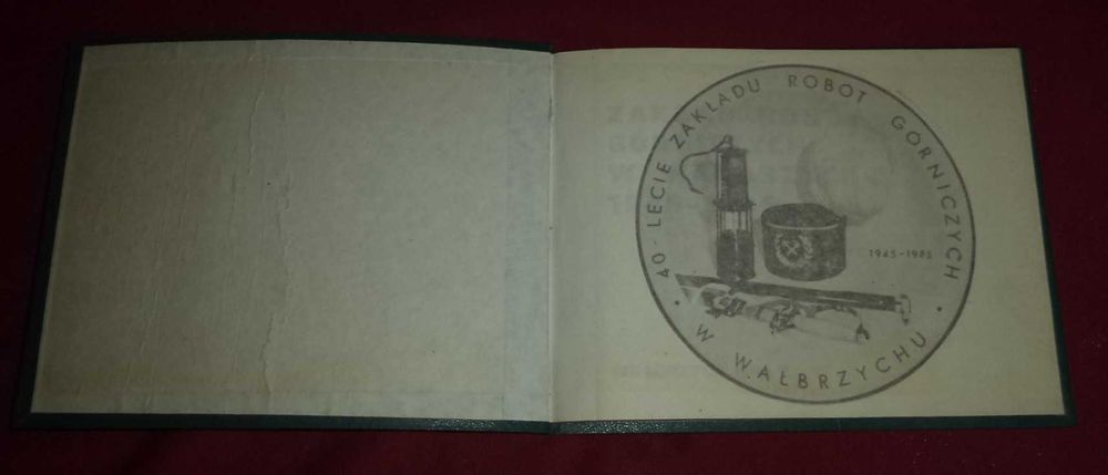 Zakład Robót Górniczych ZRG  KWK Wałbrzych monografia