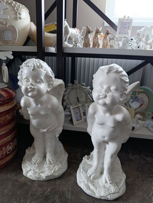 Комплект садових фігур «Амур» та «Ельфіна».