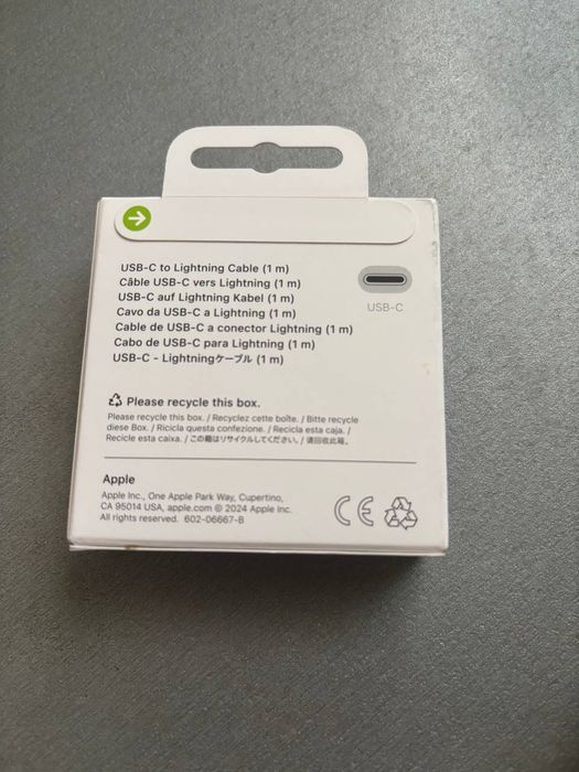 Оригінальний USB-C to Lightning зарядка для iPhone