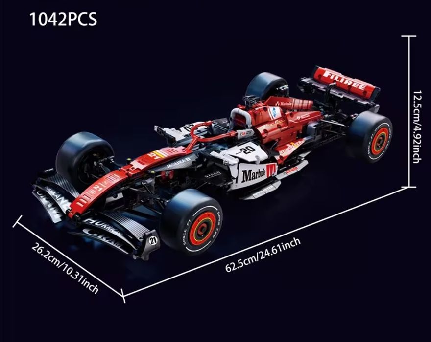 Конструктор Formula F1 Ferrari Marbule 1:8  63 cm 1042 блоков Lego
