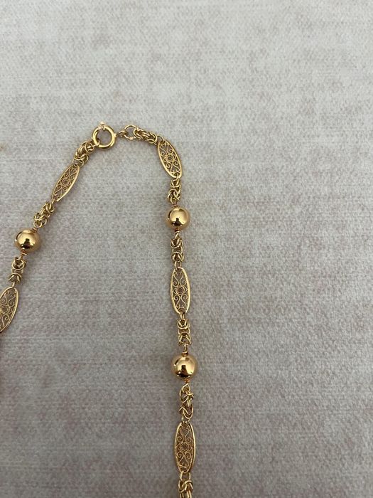 Colar de ouro amarelo 19 k