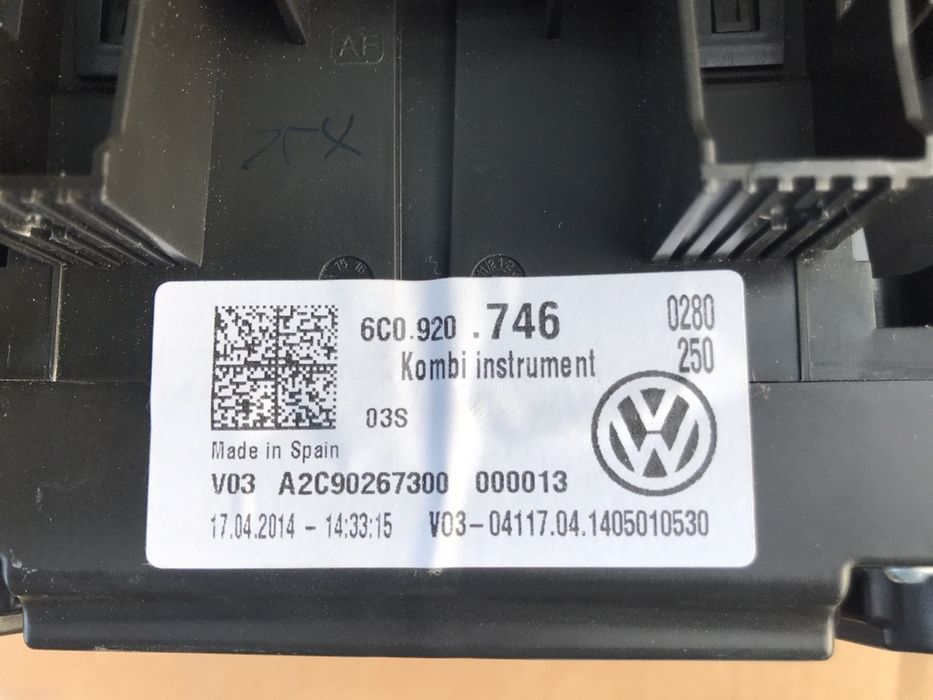 Приборка Polo GTI 6C 6C0920746