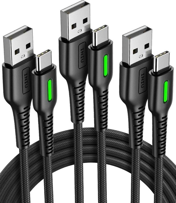 Iniu Kabel USB na USB-C 0,5m, 1,8m, 3m (komplet 3 szt)