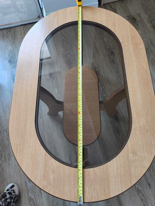 Stolik kawowy z szybą stan bdb