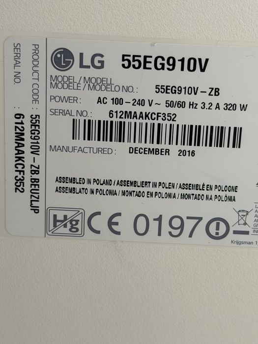 TV LG 55EG910V Oled Curva 55 polegadas Full HD